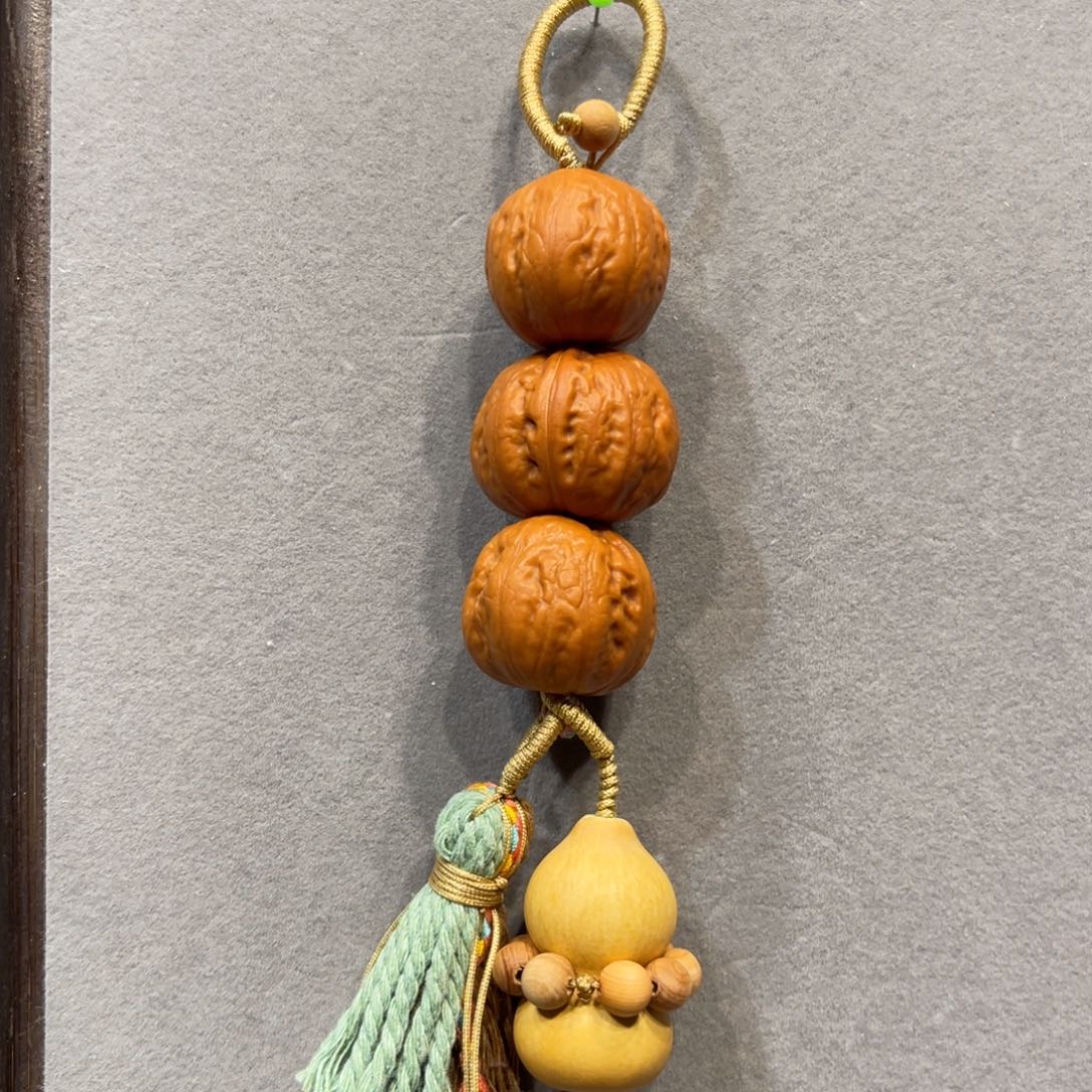 文玩核桃把件糖葫芦龙珠