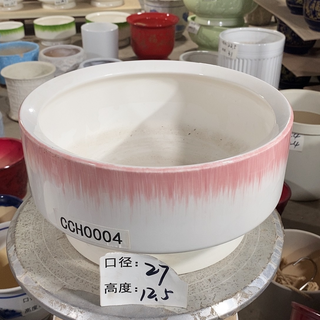 【闪购商品】陶瓷微瑕花盆-CCH004-1个大号