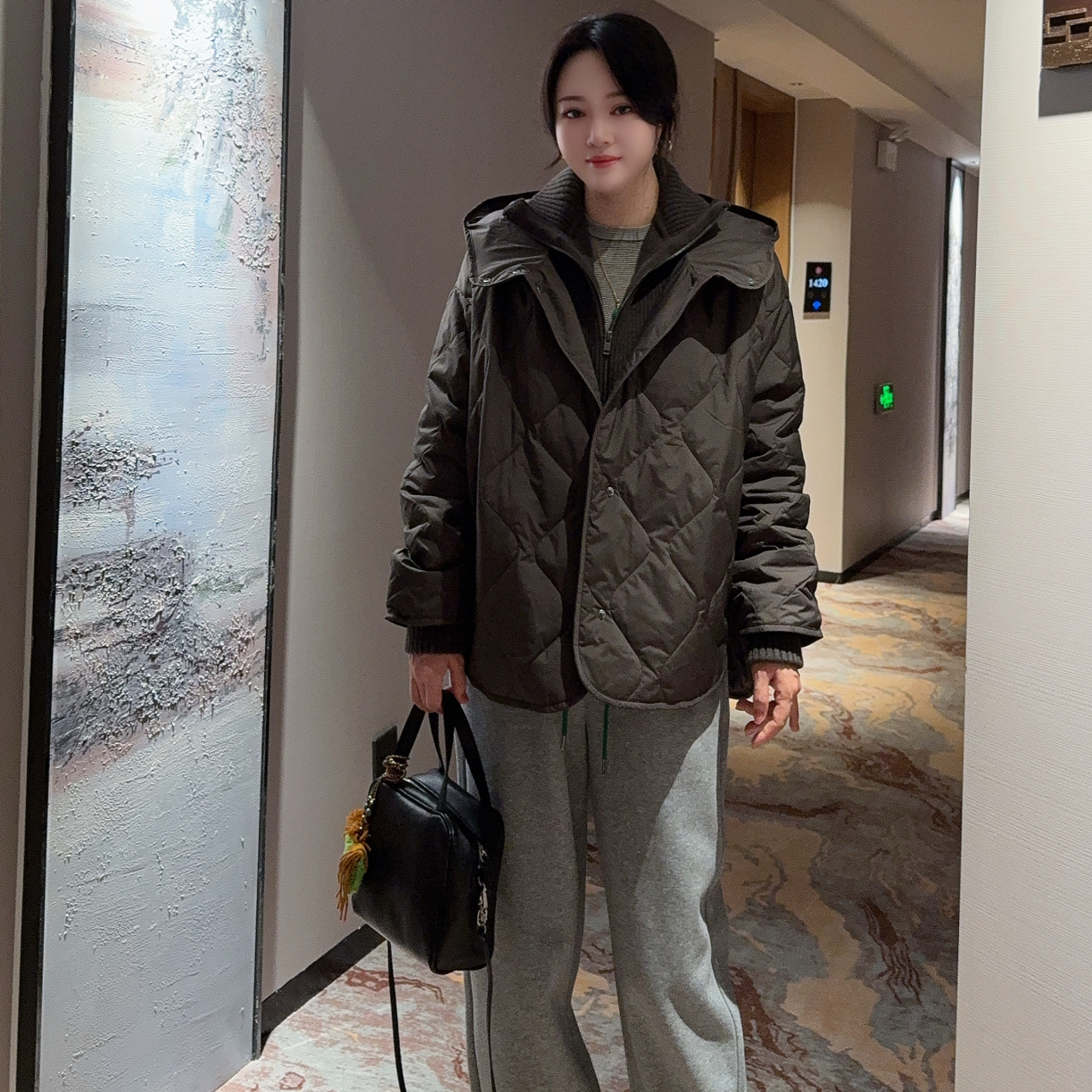 立领连帽葫芦格棉服(no退换)