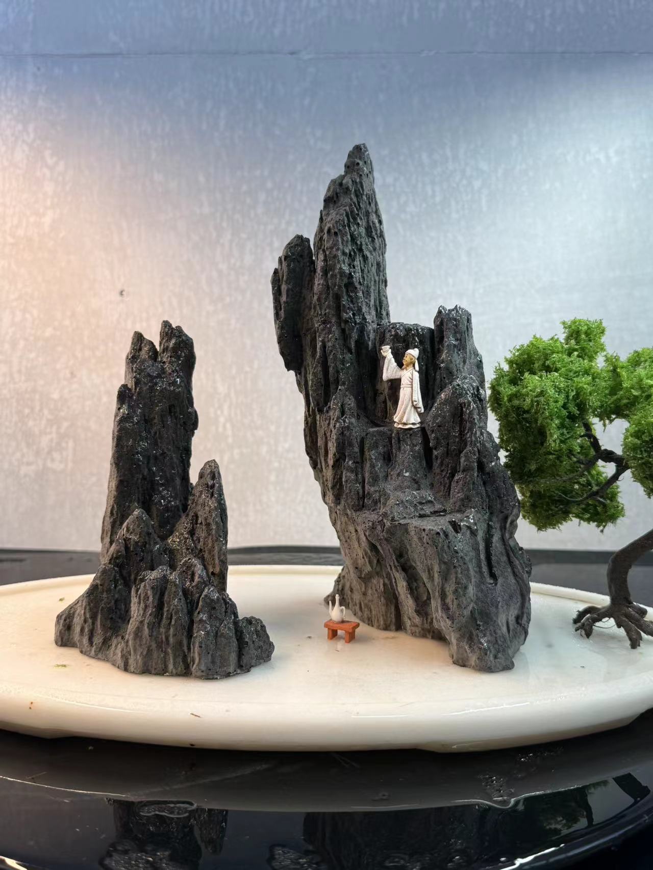 5233峡谷-盆景鱼缸造景 长25宽15高25