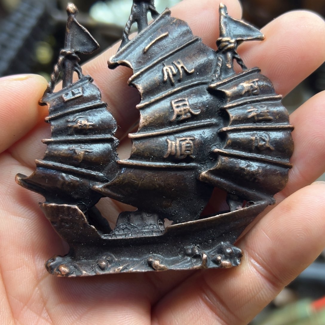 铜摆件欢迎欢迎你