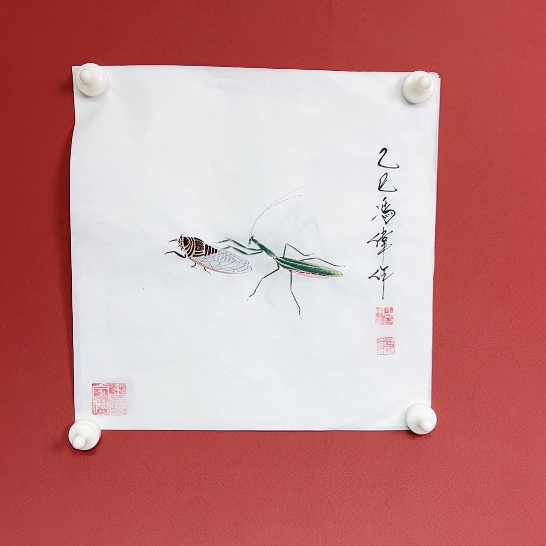 国画冯伟老师亲笔手绘作品慧