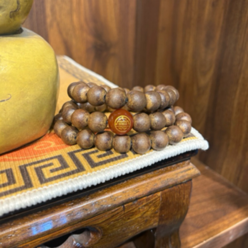 非金属木质手链 【藏珠阁】54颗三圈手链挂珠 老菩提念珠