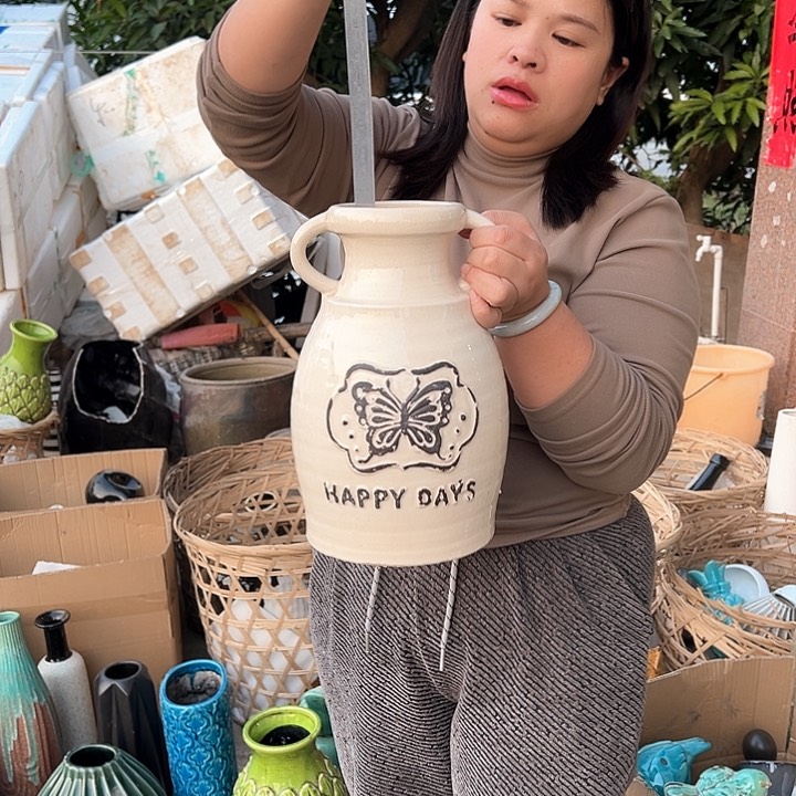 瓶高度29厘米口径9厘米微瑕捡漏