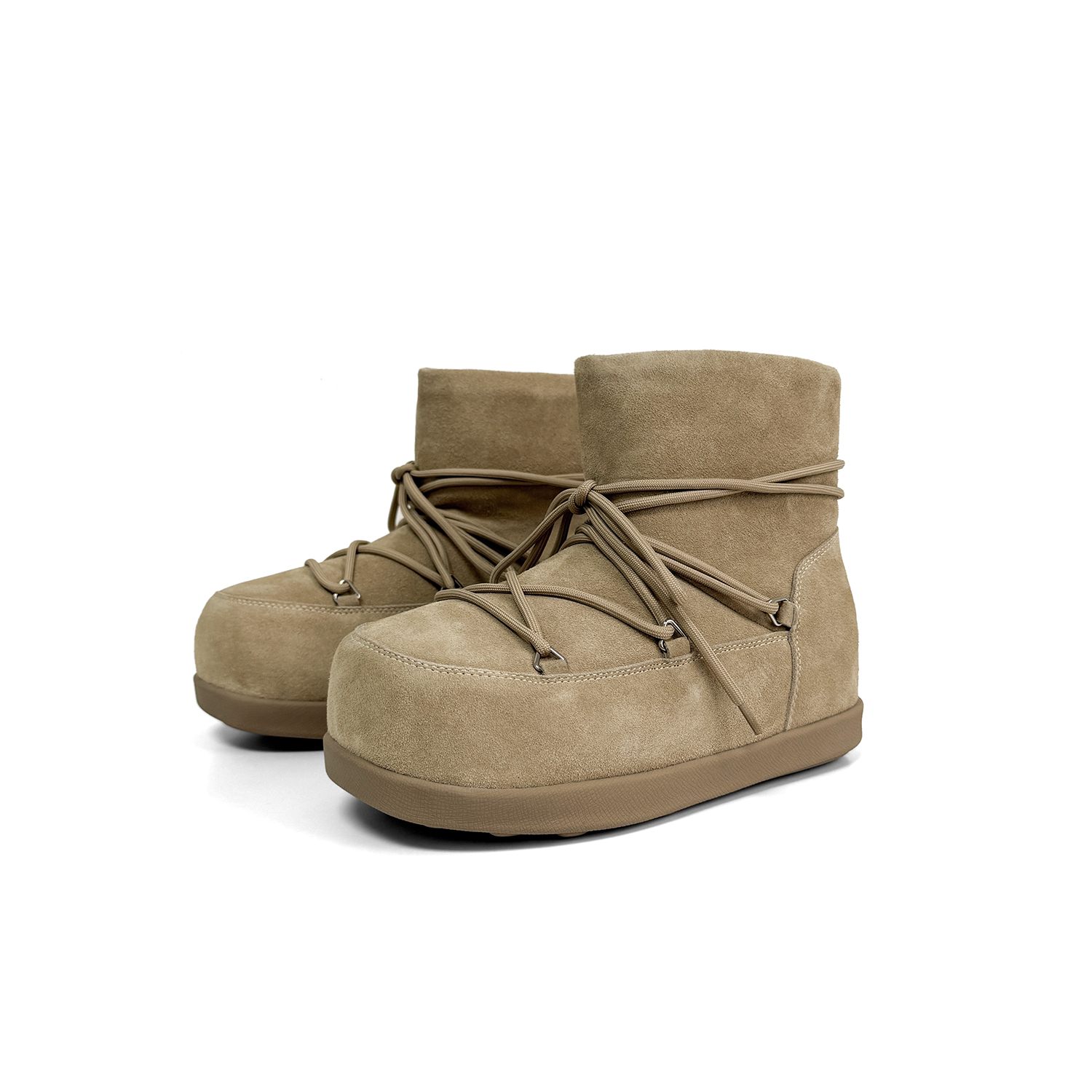 【X】“可可爱爱保暖雪地靴” 加绒厚底面包鞋短靴 MS680925-1