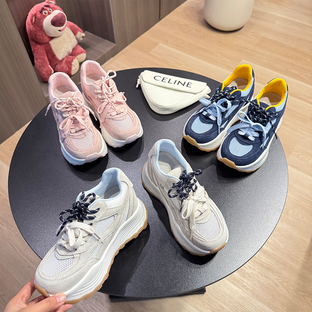 洛姐【范小洛】9CM夏季增高休闲鞋女鞋2025新款网鞋透气薄款百搭鞋