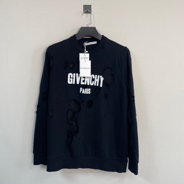未使用 Givenchy/纪梵希 大破坏字母卫衣/S码/带吊/价7590