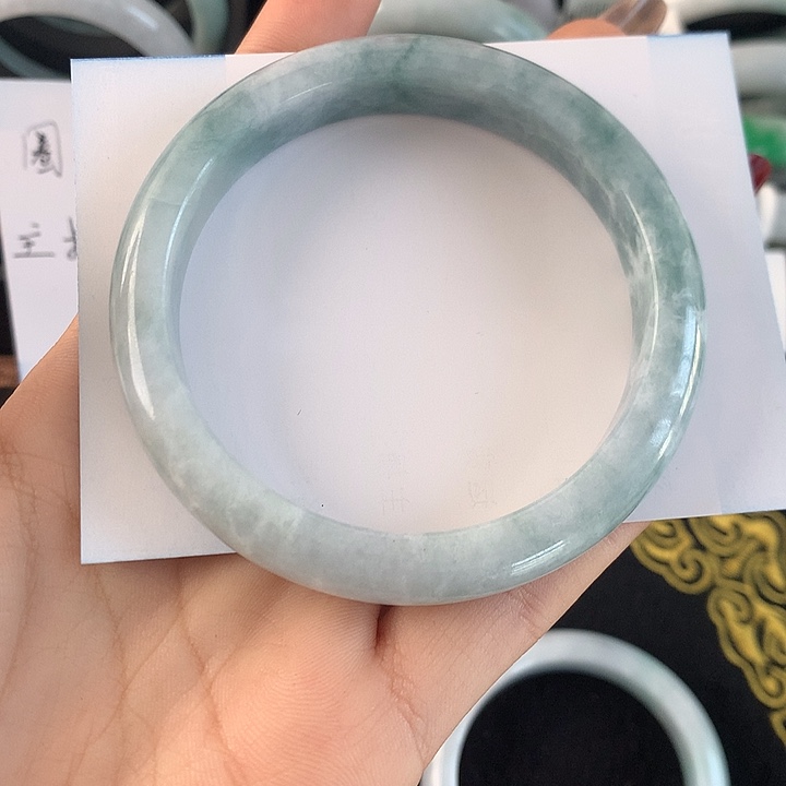 翡翠未镶嵌手镯缅甸a货翡翠