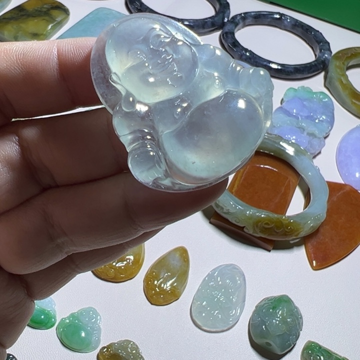 翡翠裸石冰晴大佛