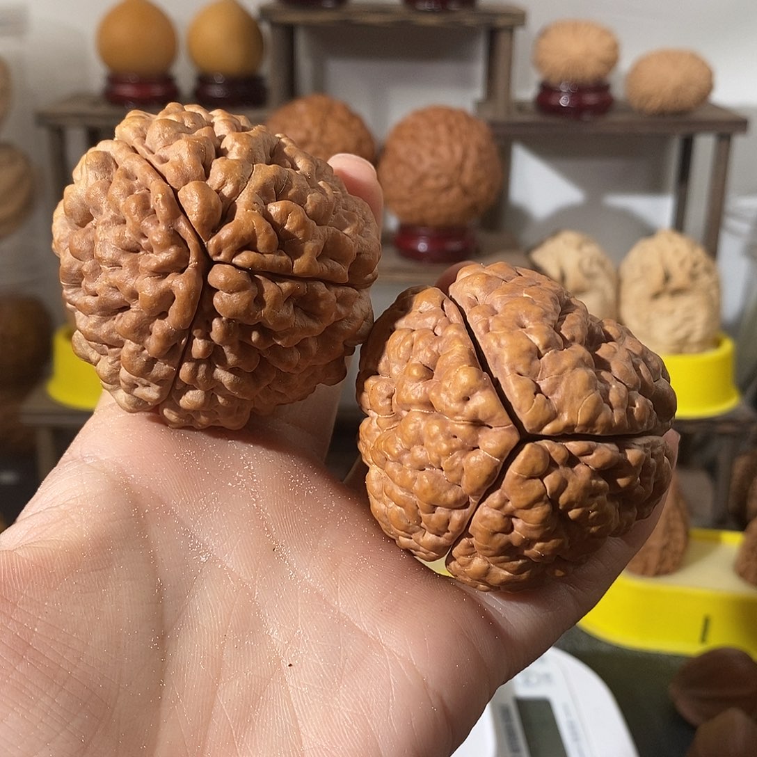 吊坠文玩核桃纯*三瓣脑纹金刚练手不退不换不接受中差评5563