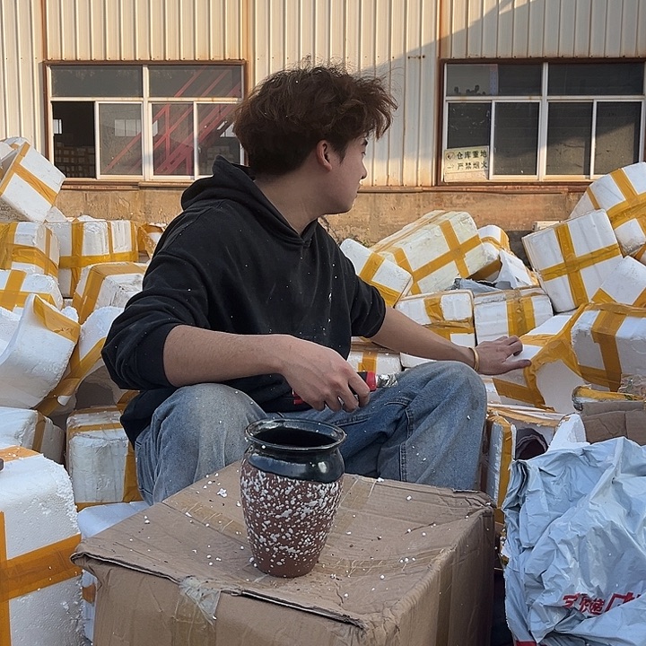 紫砂花盆宜兴紫砂粗陶花盆