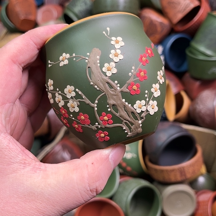 紫砂茶杯全手工紫砂主人杯