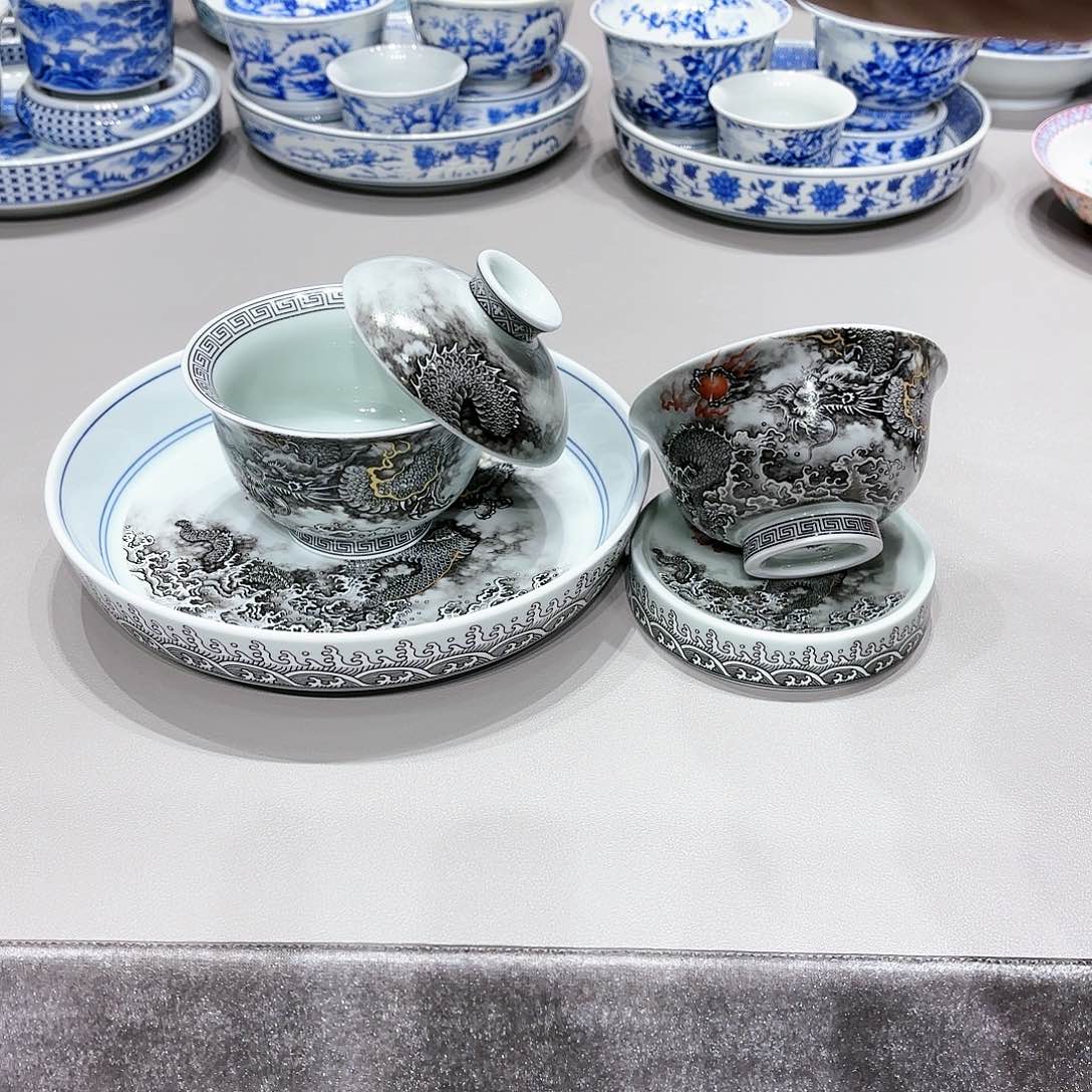 盖碗景德镇高温茶具