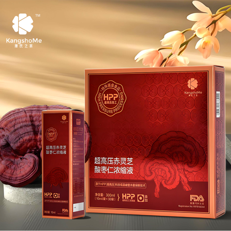 HPP赤灵芝酸枣仁浓缩液     HPP  低温萃取杀菌  无防腐剂