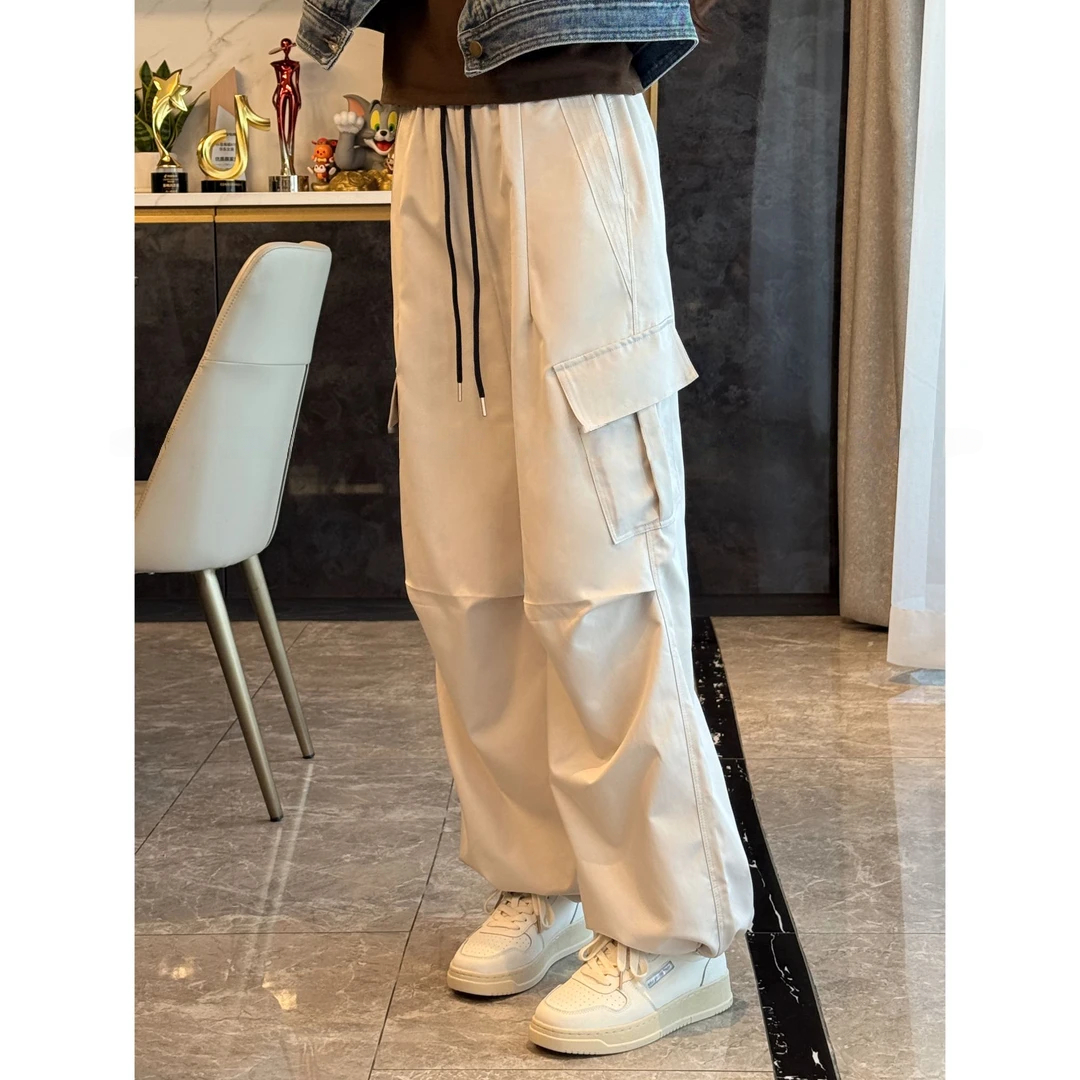 高腰韩系休闲宽松工装裤