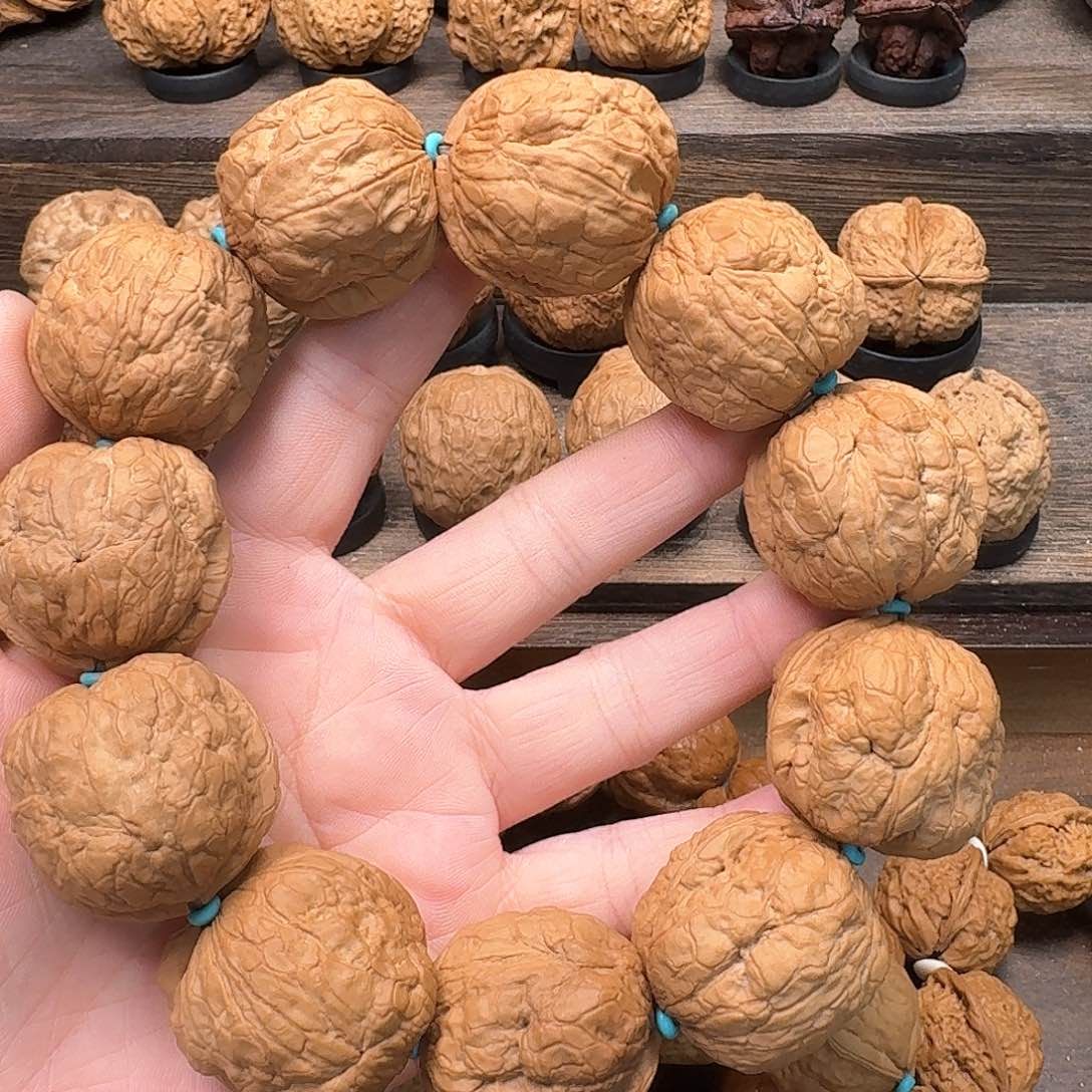 文玩核桃吊坠7佛莲舍利手持30尺寸