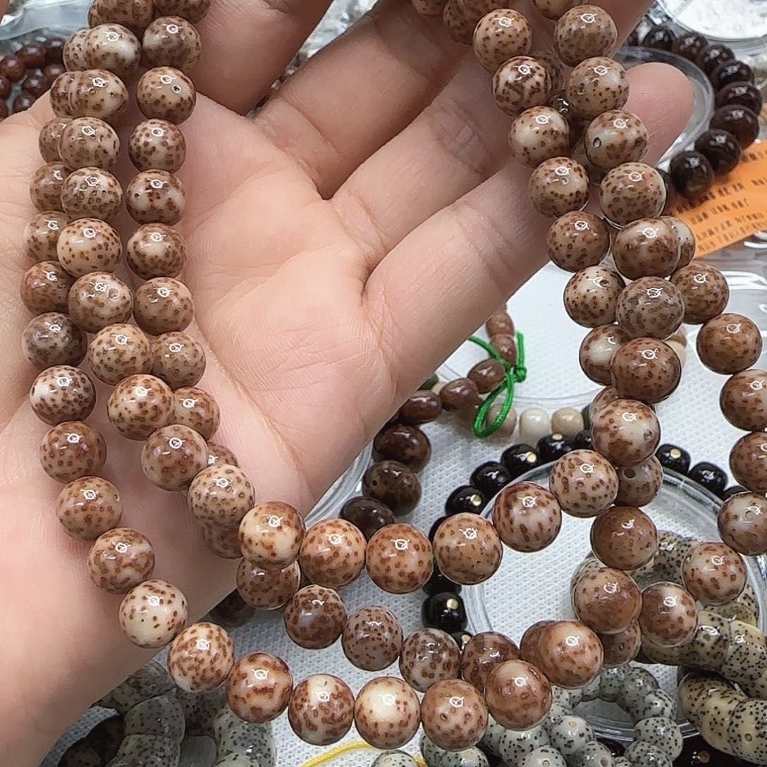 小***猫星月菩提手串127粉皮星月菩提8-108龙蛋