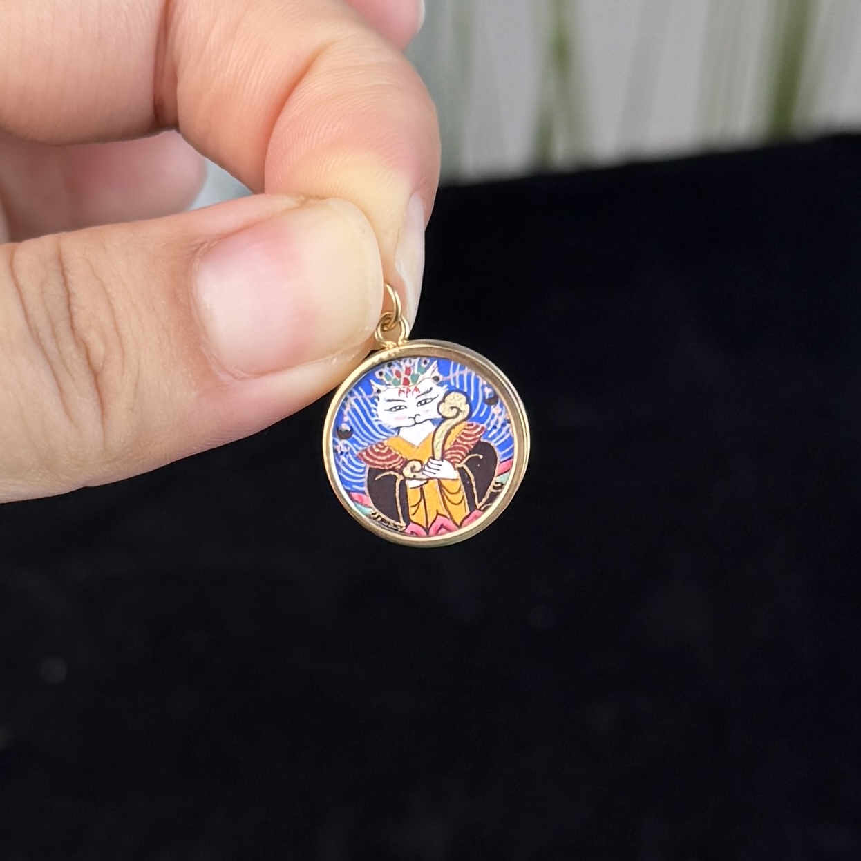 诗杬·唐卡18k吊坠