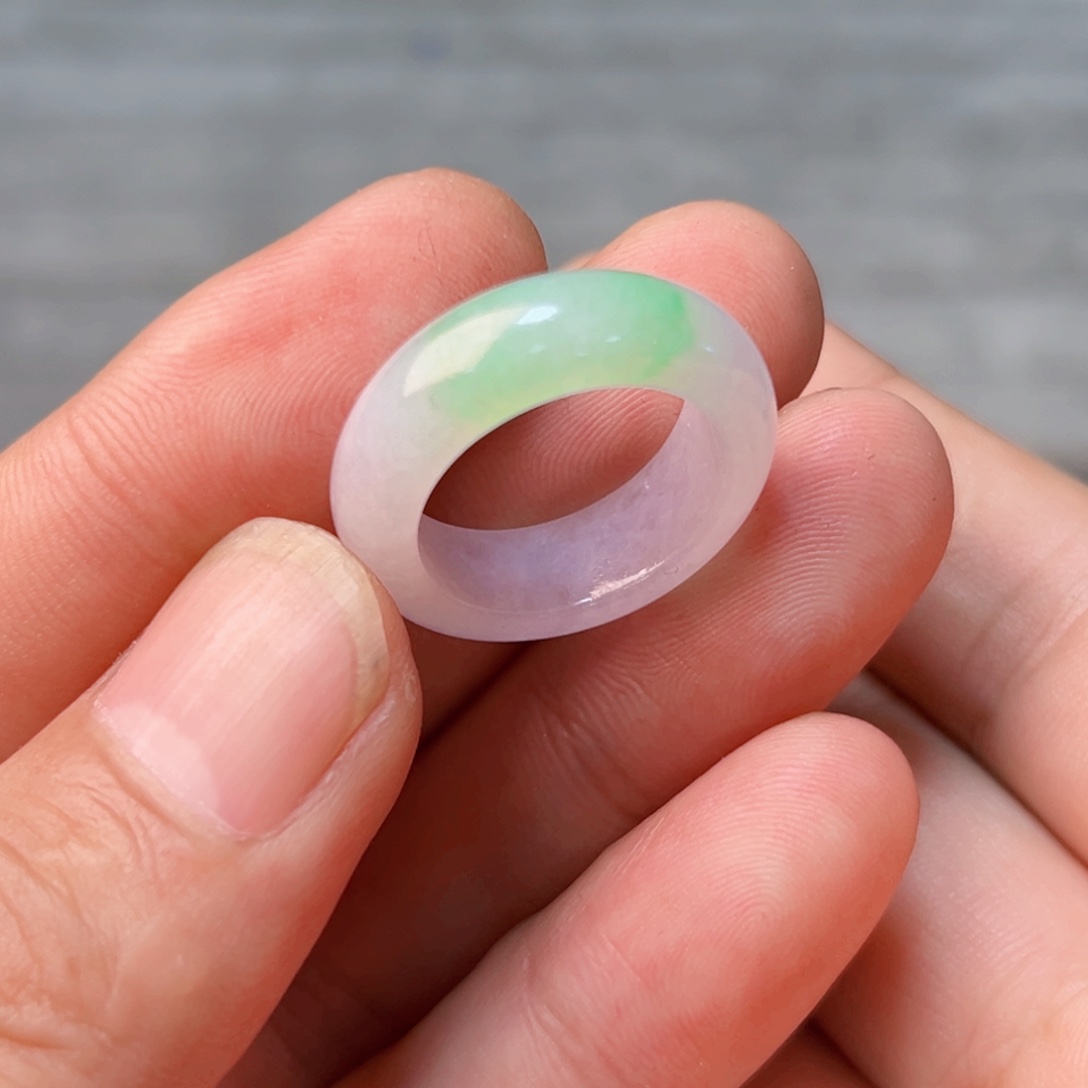 定制翡翠未镶嵌圈口18号