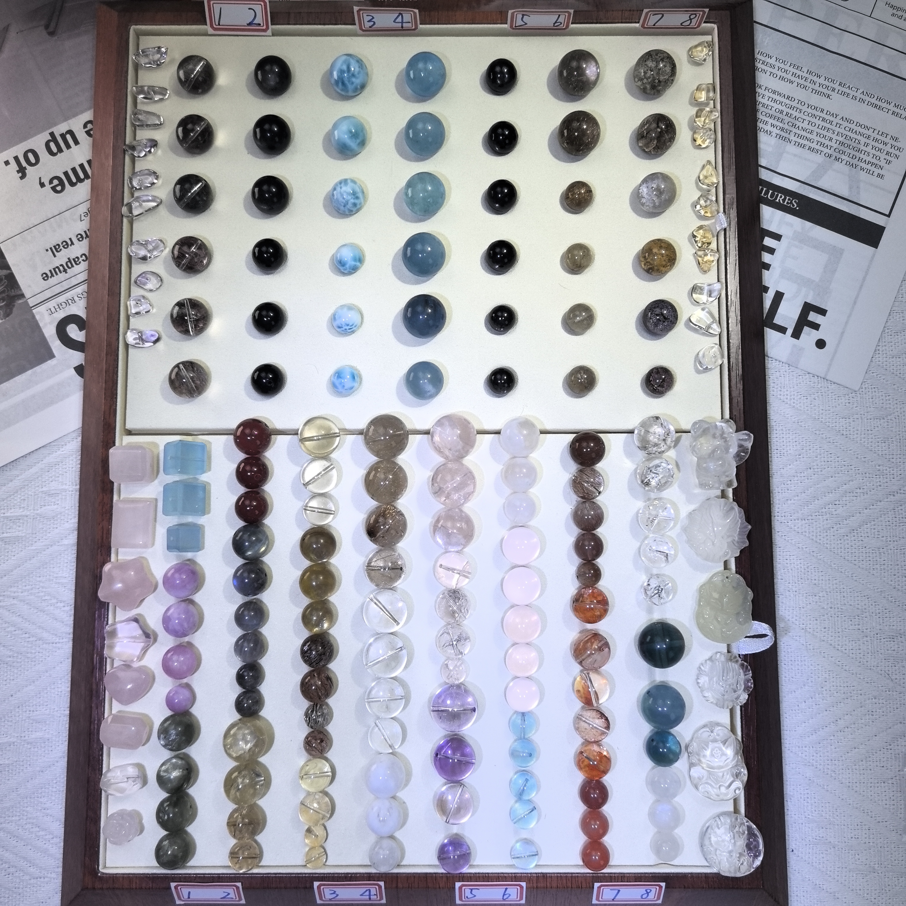 【一号链接】天然水晶珠宝单珠手串DIY多样性发货