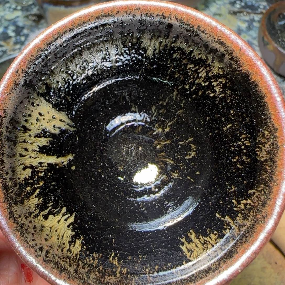 柴烧建盏茶盏茶杯895