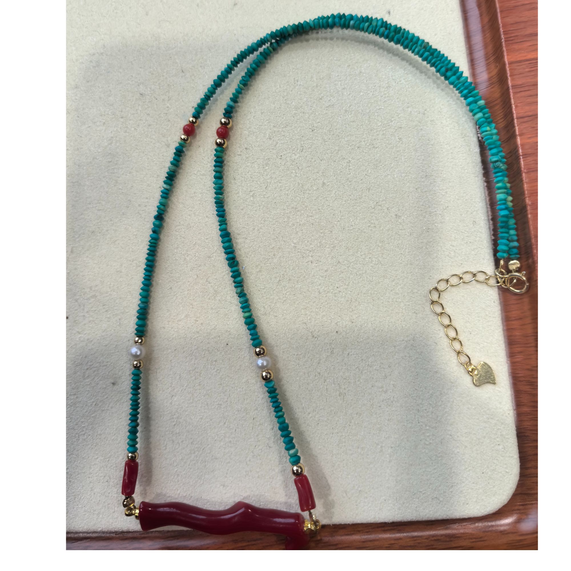 纯天然阿卡珊瑚枝子项链