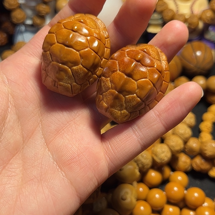橄榄核手串/手链大榄龟背