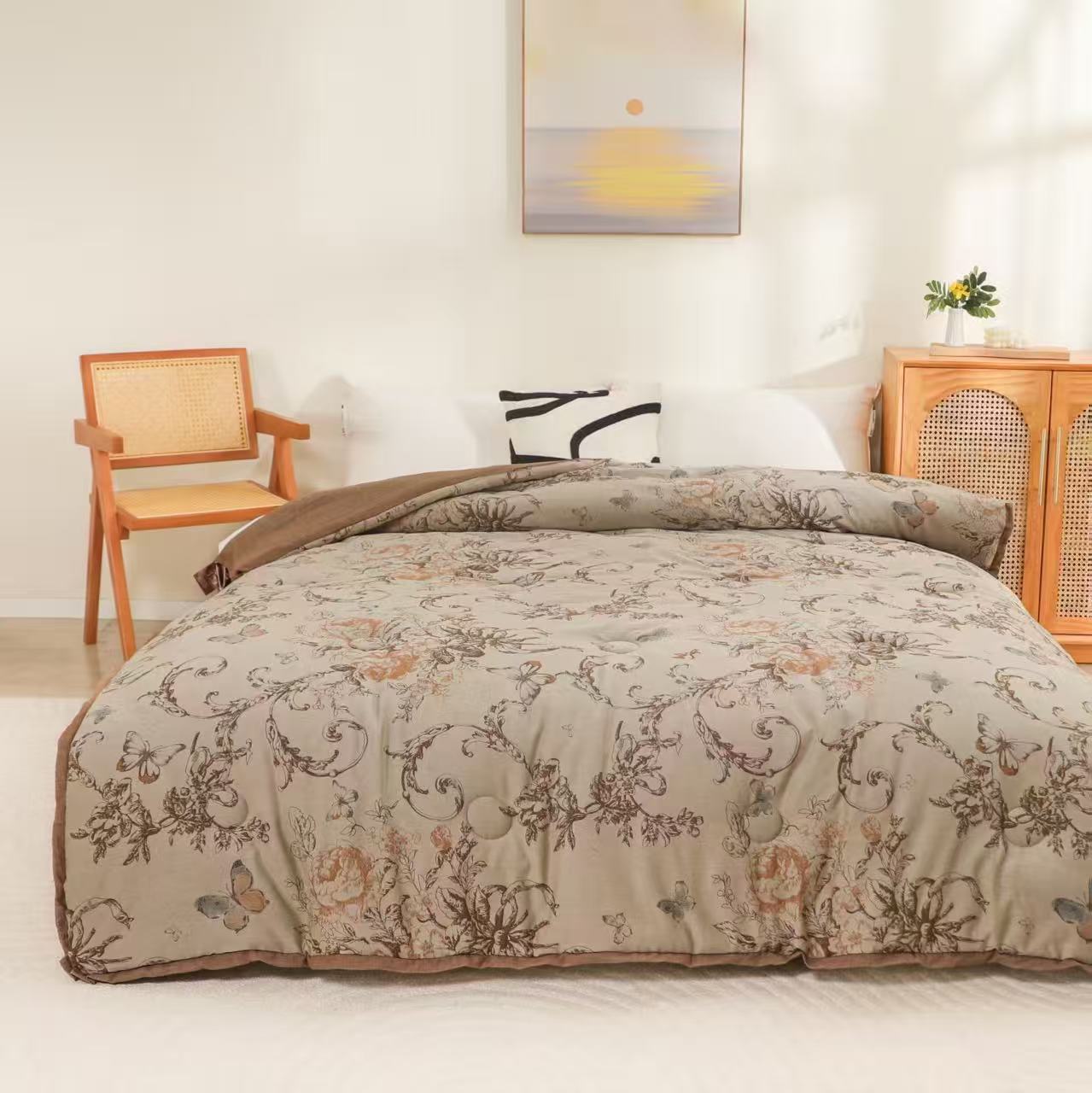 被套【蝶戏花间】2x2.3米 A类 高端轻奢双人四季提花被罩被套