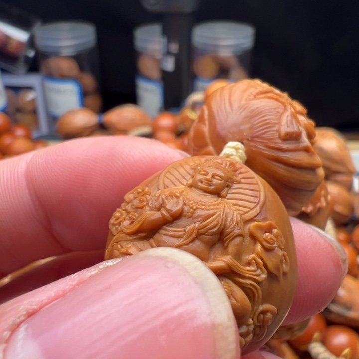 *****手串/手链橄榄核2.4观音微反油