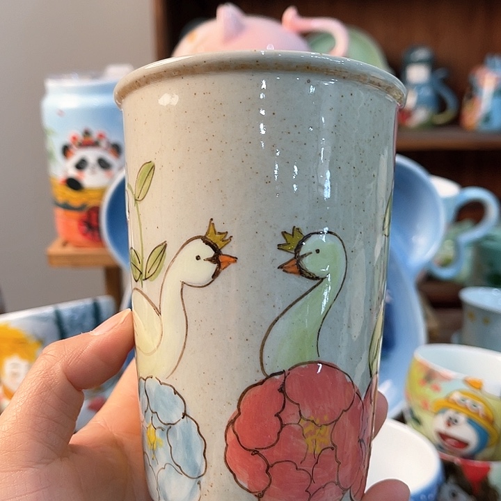 陶景德镇釉下手绘陶瓷 