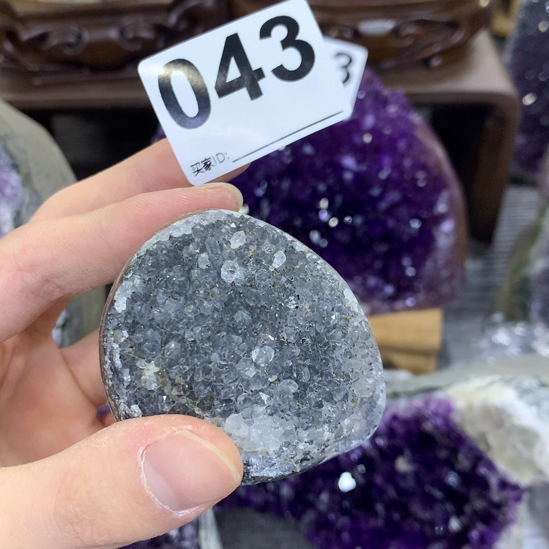 紫晶珠宝半成品未镶嵌043