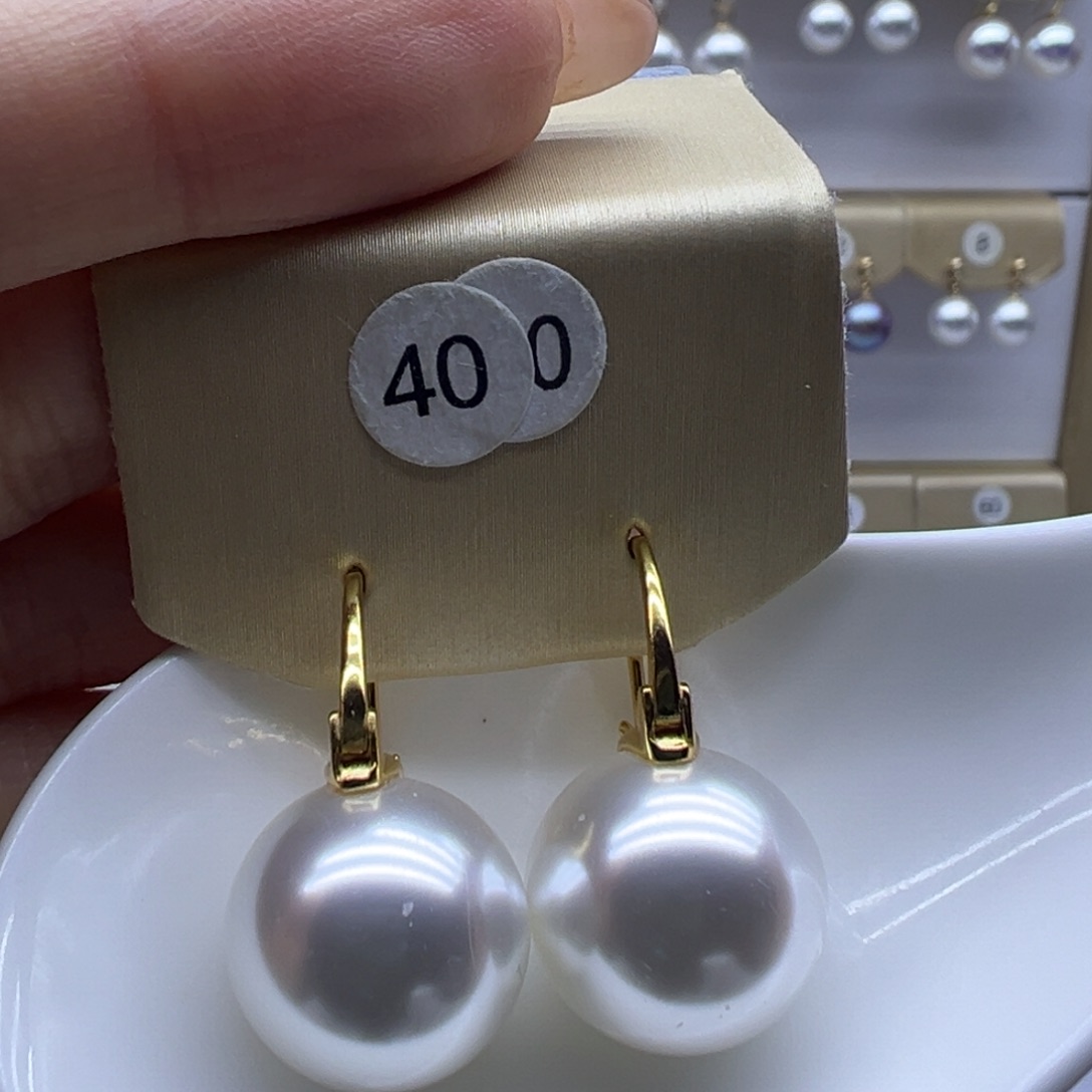耳饰淡水珍珠银S925镶嵌