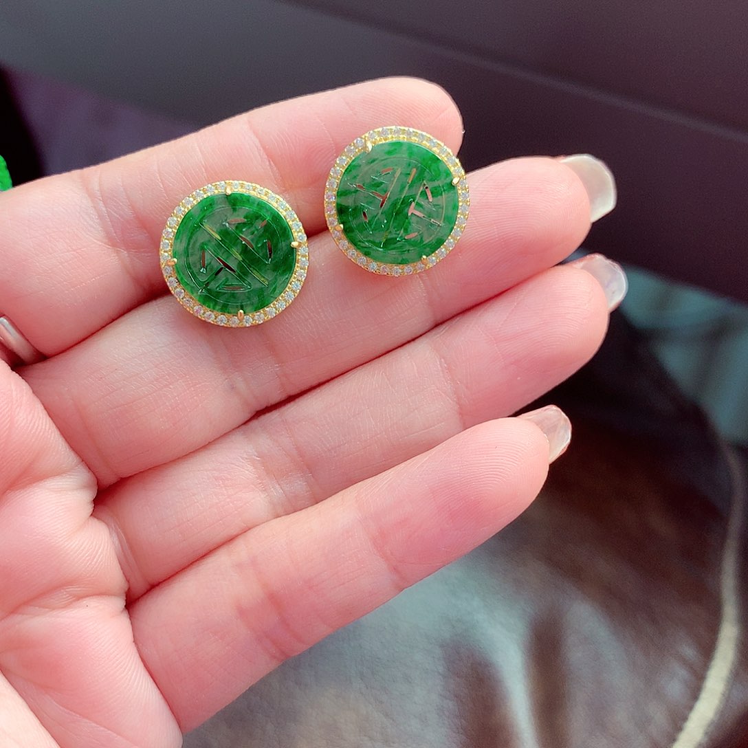 翡翠颈饰银S925镶嵌翡翠