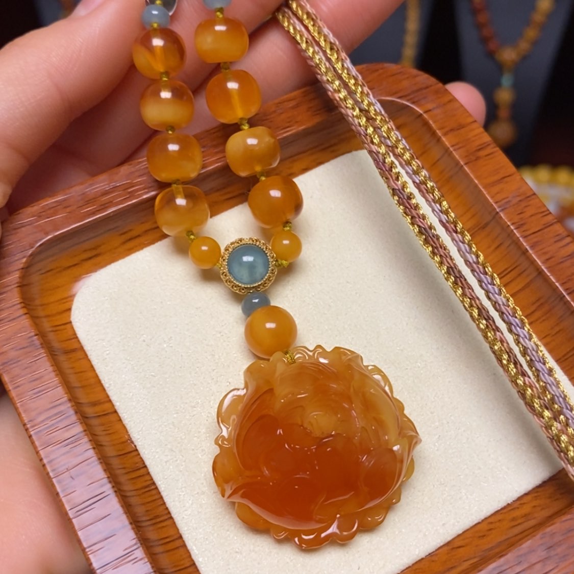 【闪购商品】蜜蜡颈饰未镶嵌项链