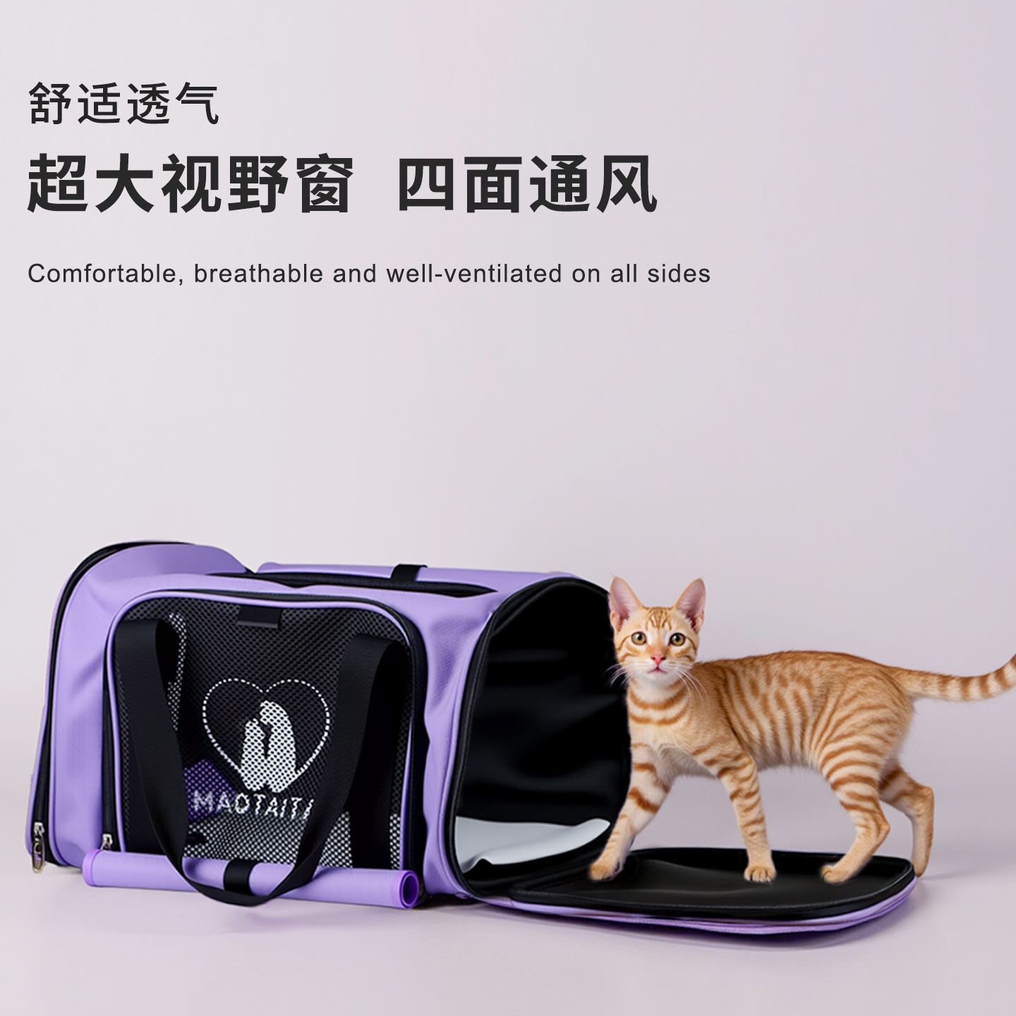 猫太太猫包外出便携包狗狗必备用品透气背包大容量单肩手提宠物包