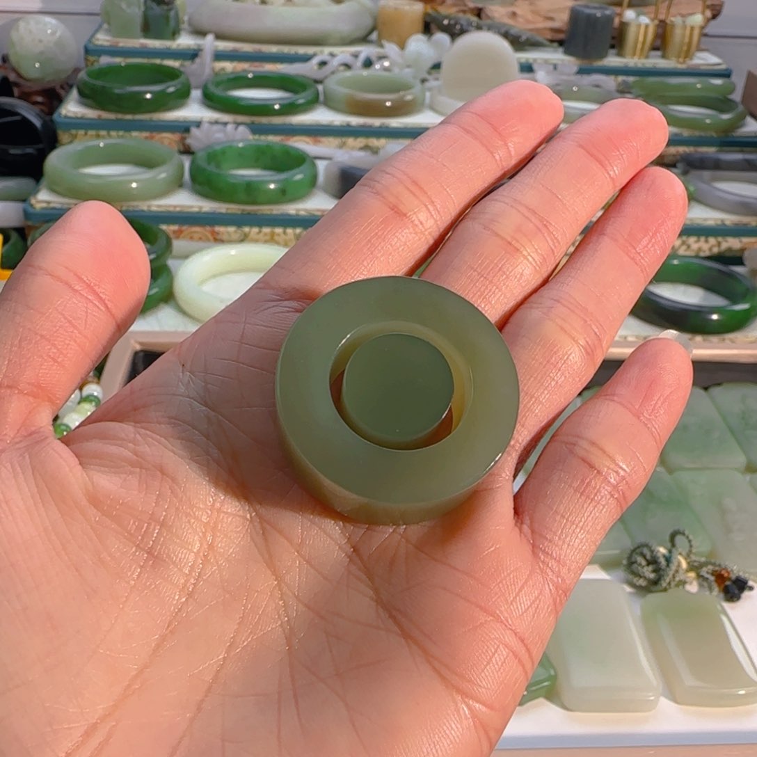 未镶嵌戒圈和田玉冰晴戒圈