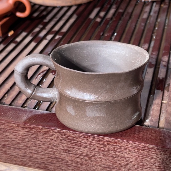 紫砂茶杯手工紫砂杯子