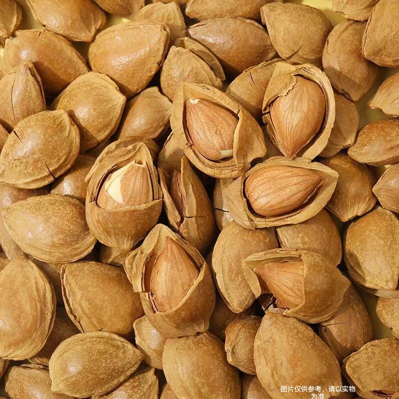 新疆特产手剥开口杏仁坚果炒货小白杏核美味小零时