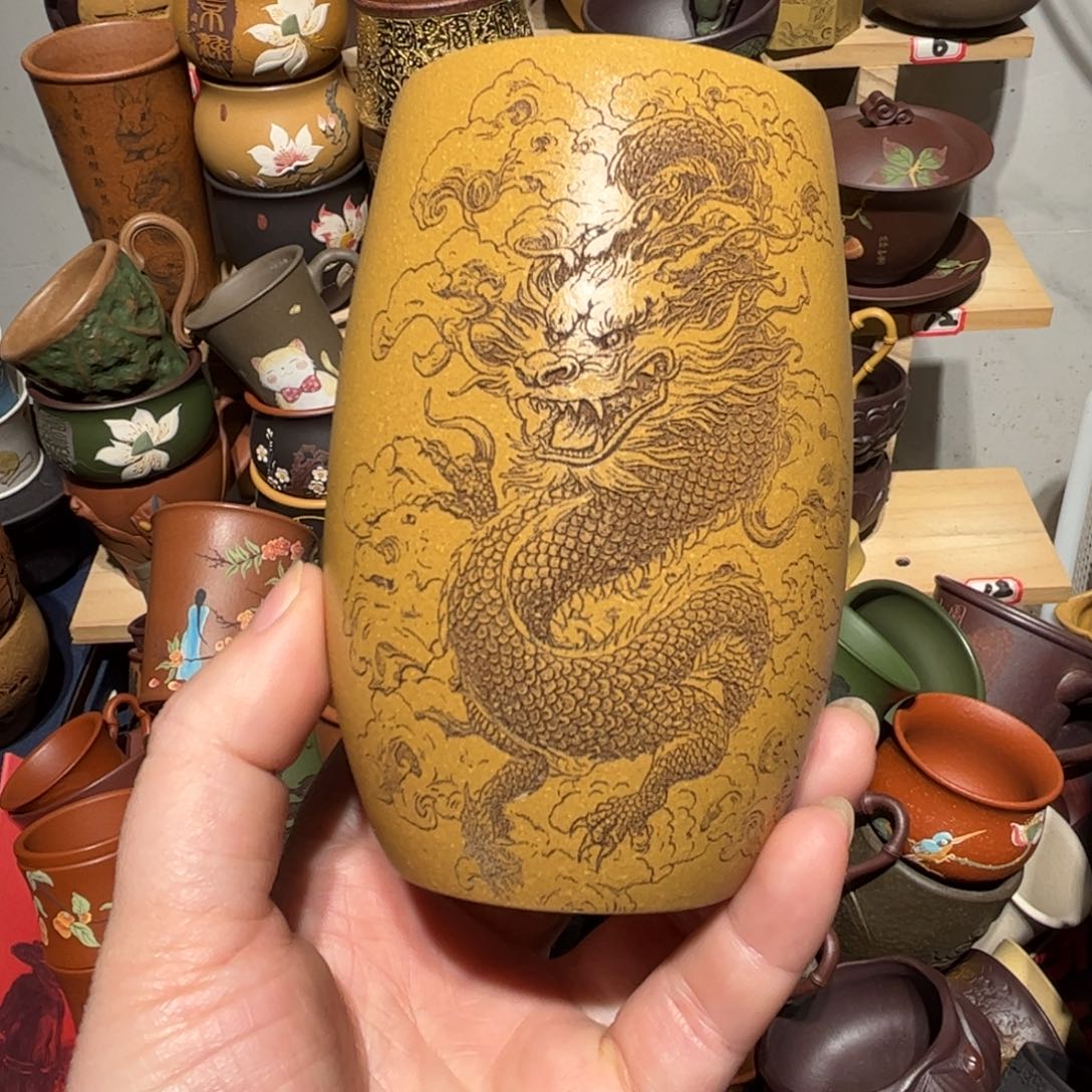 紫砂茶杯宜兴紫砂主人杯