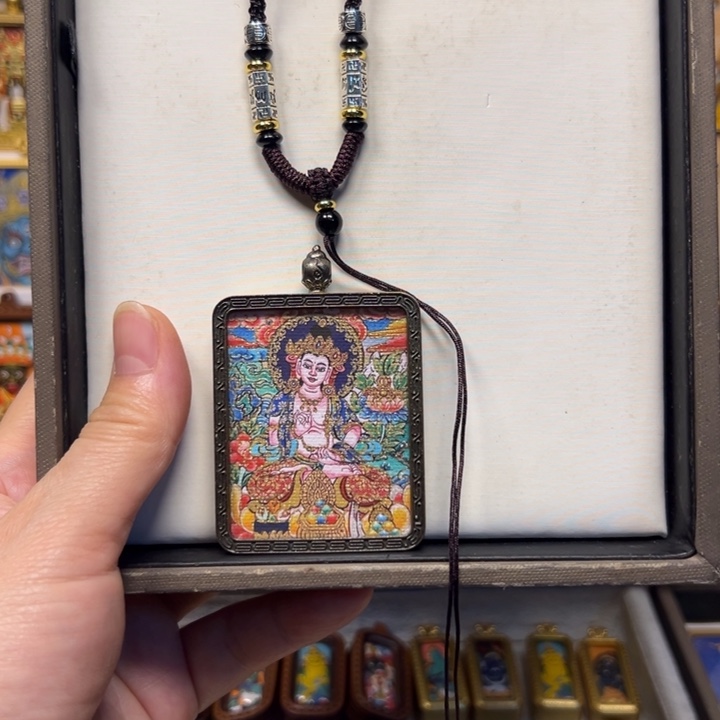 吊坠大势至菩萨单面