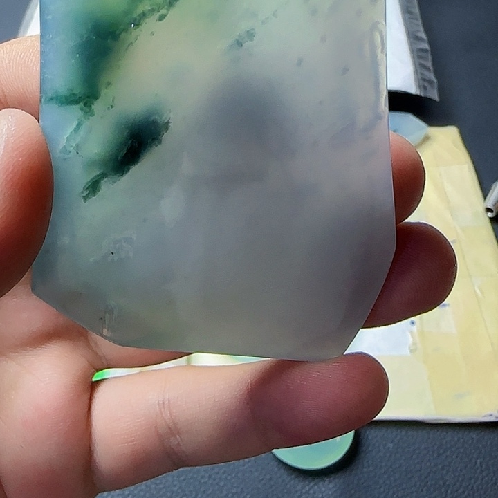 一****翡翠9K金镶嵌脚饰