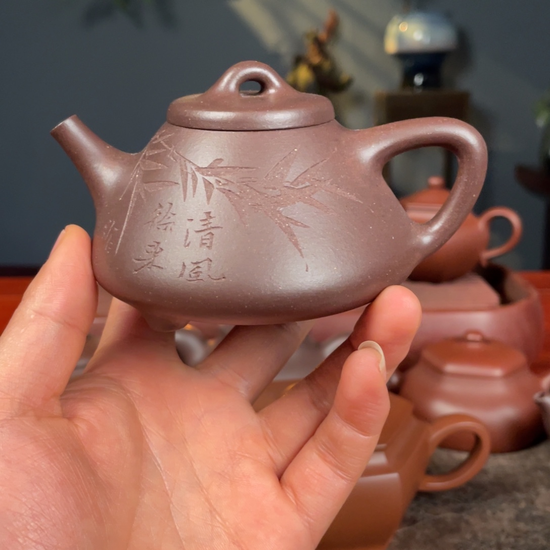 云***朵茶壶紫砂半手工18660
