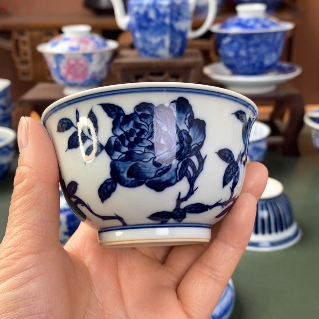 杯十*哥景德镇陶瓷手工手绘