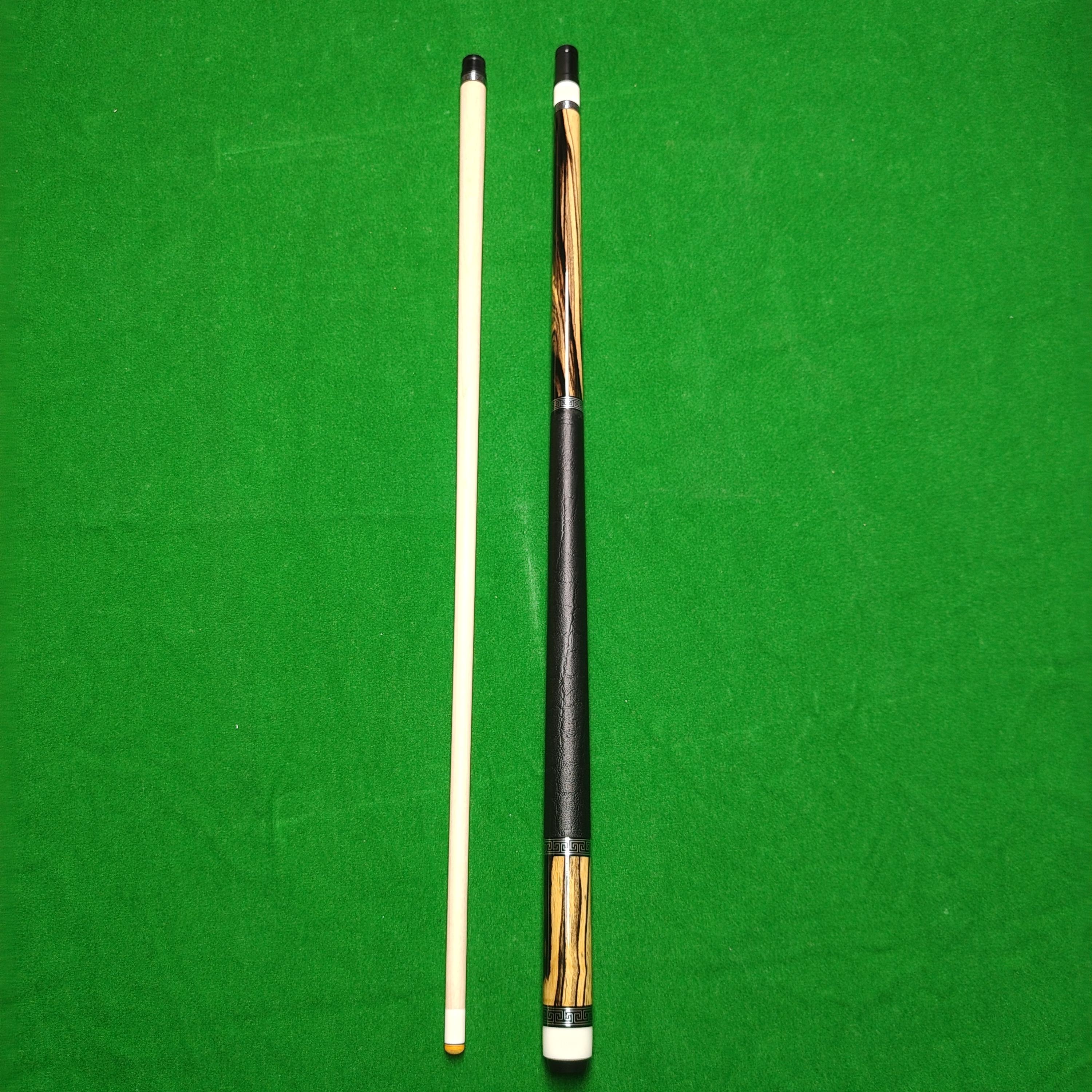 手工杆黑白檀素面 金属回字环镶嵌c4结构 魁北克碳管前节加速锥