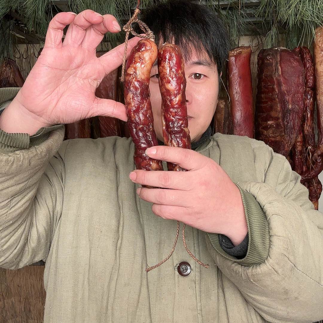 2.71斤本味香肠腊肠跑山猪