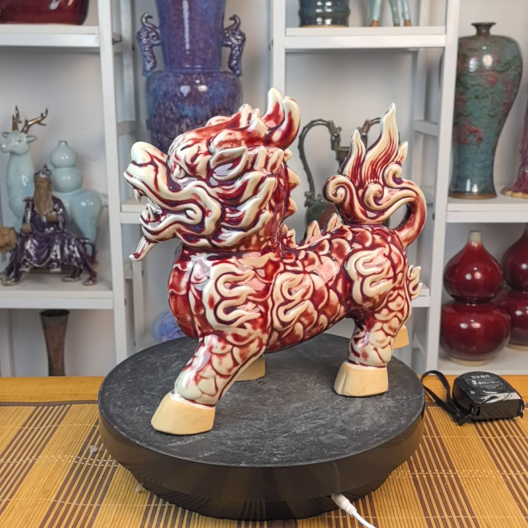 摆件钧瓷摆件神后镇钧瓷