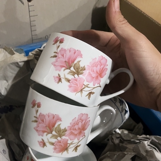 盘杯两个陶瓷陶瓷陶瓷