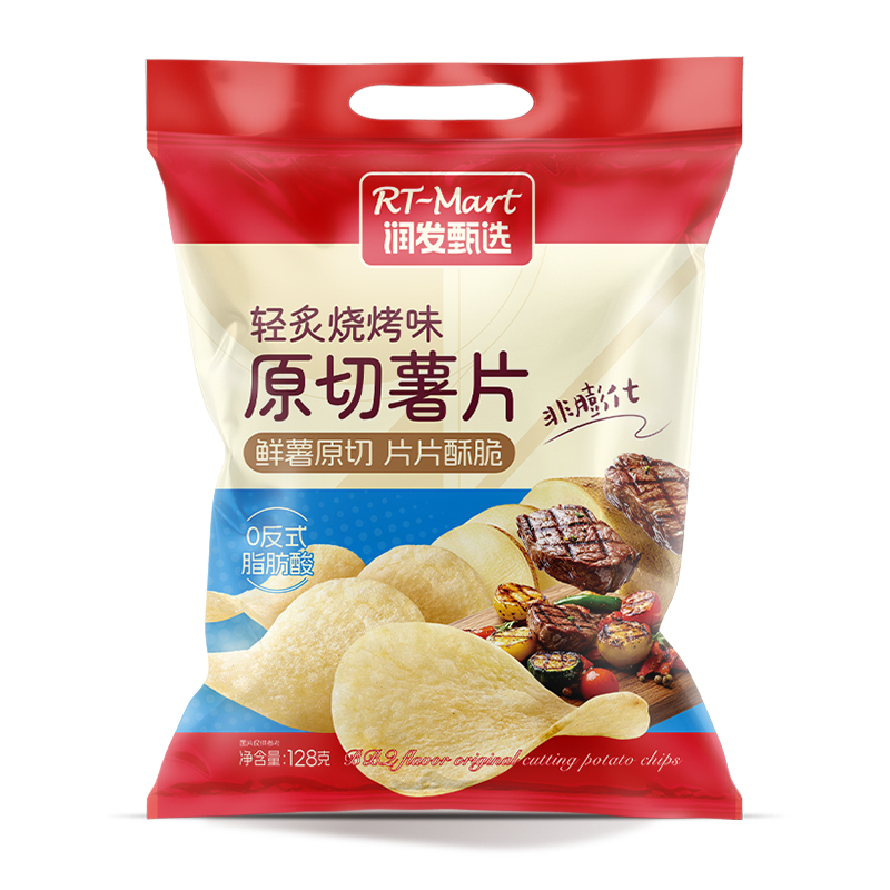 RT-Mart 原切薯片(轻炙烧烤味)128g