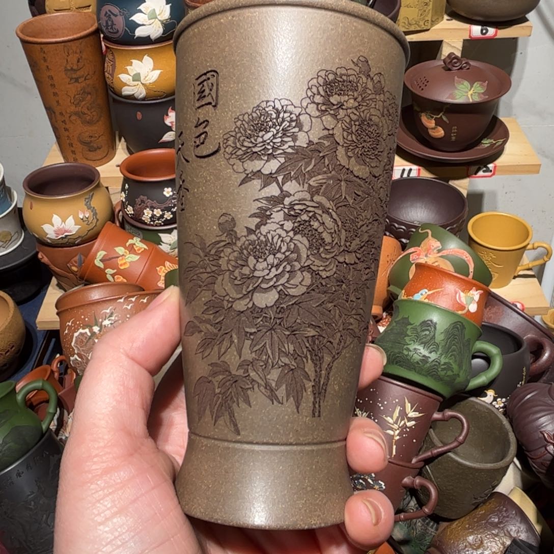 紫砂茶杯宜兴紫砂主人杯