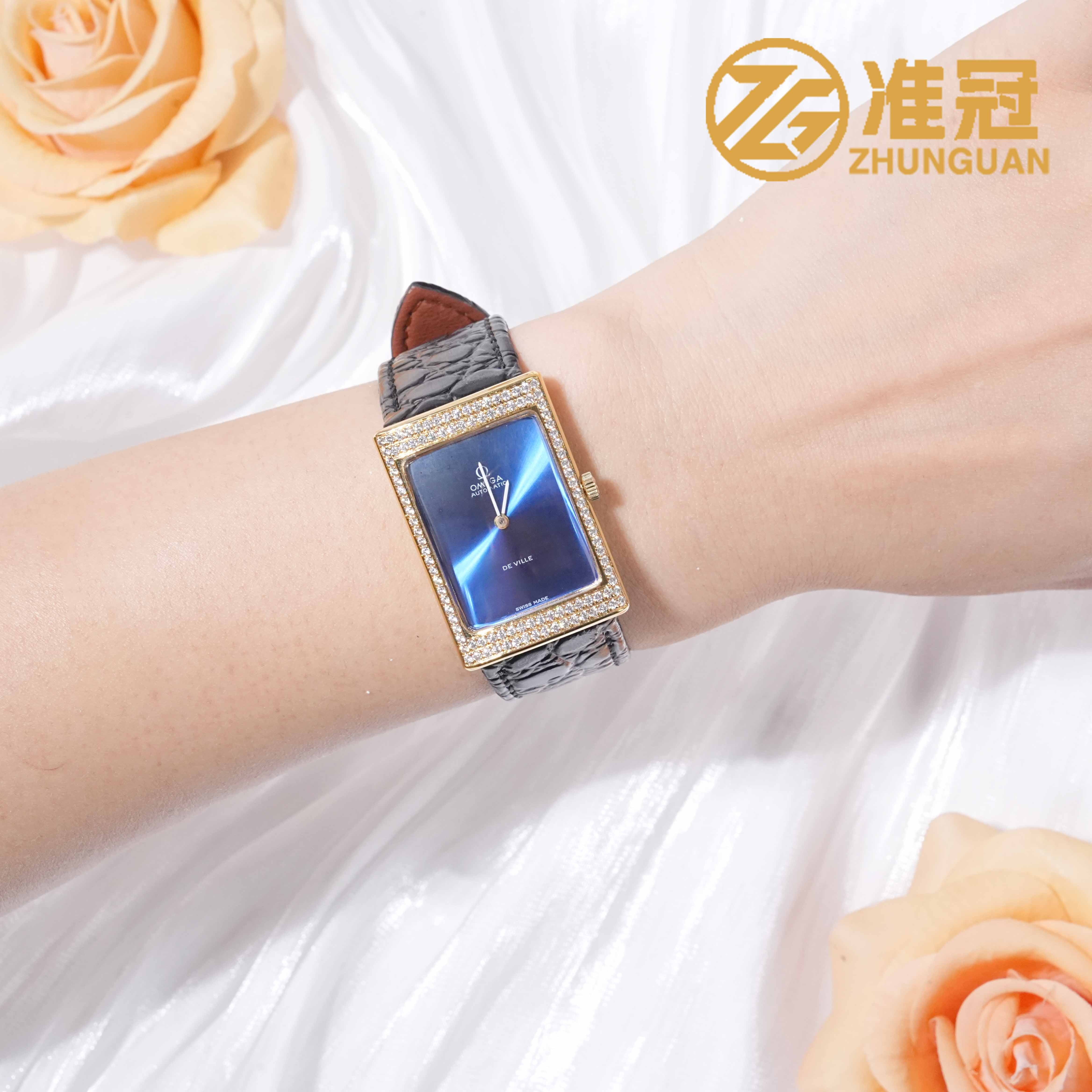 95新 Omega/欧米茄 25*36mm自动机械JM6739蝶飞系列瑞士名表